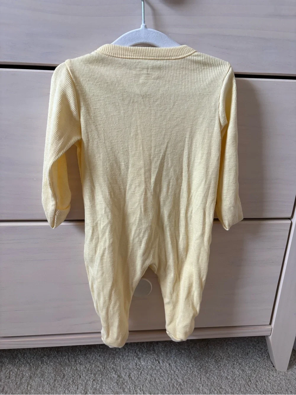 Old Navy Ribbed Footed One-Piece Trio in Yellow, Lavender, Gray